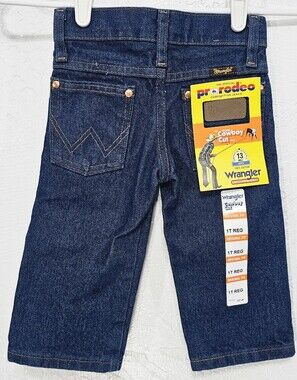 Vintage Wrangler Jeans Toddler Size 1T Western Cowboy 13MWZJP Boys Girls NEW DS